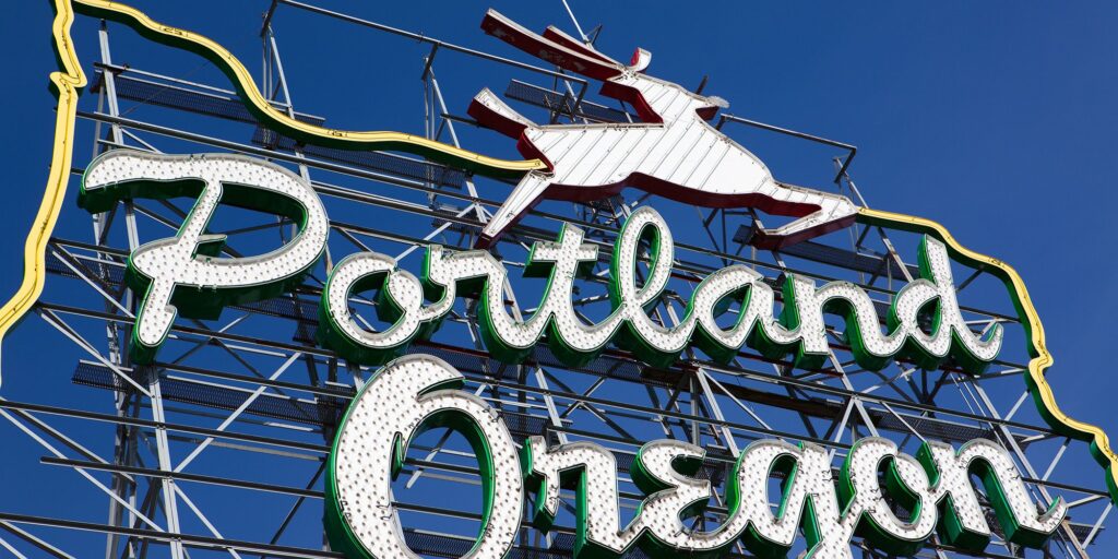 OR Portland Sign