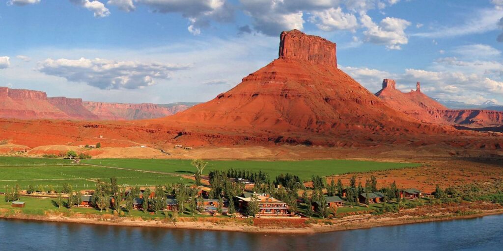 Sorrel River Ranch Resort and Spa gelegen aan de Colorado River in Utah
